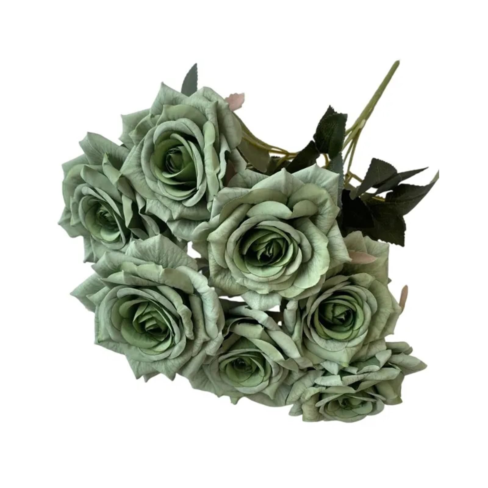 ZRHWSPD Wedding Artificial Bouquet 41CM Silk Rose Artificial Flower Wedding Living Room Decoration Artificial Flower(Color 4)