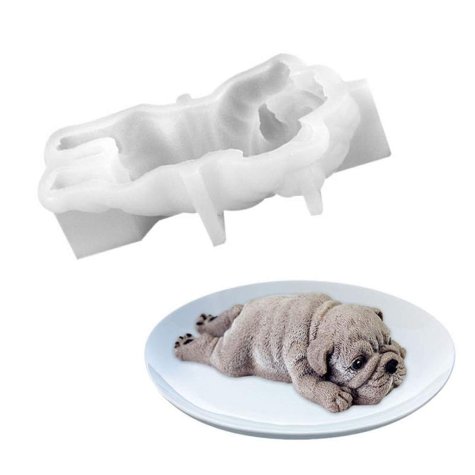 Amazon｜3D犬の形のシリコーンアイスクリーム型ムースケーキシャーペイ