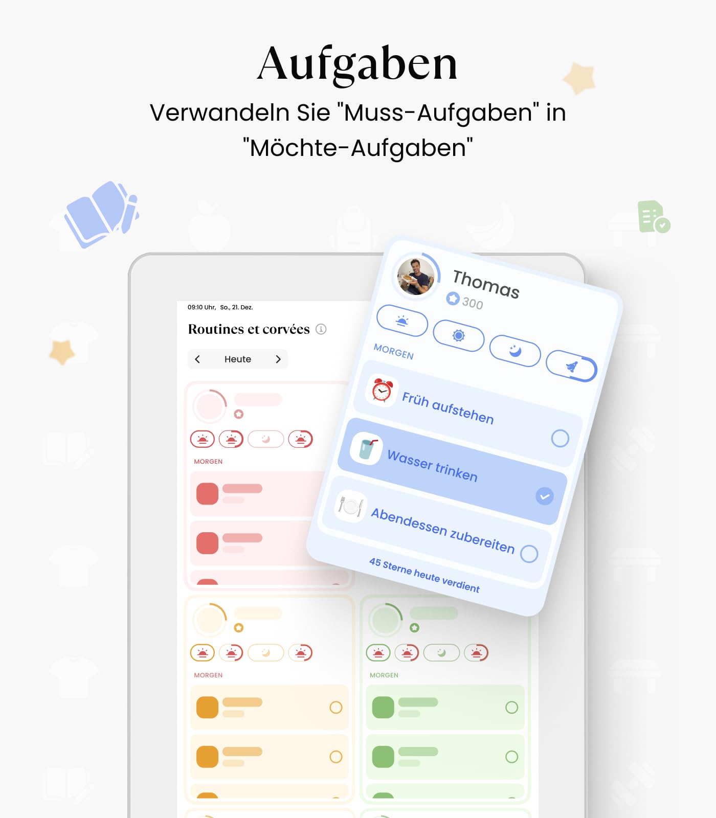 Cozyla Calendar Plus 2, 15,6 Zoll Digitaler Kalender – Kein Abo, Digitaler Familienplaner mit Touchscreen, Echtzeit Kalender-Sync, Aufgaben- & Belohnungssystem, Essensplaner, mit Tischständer