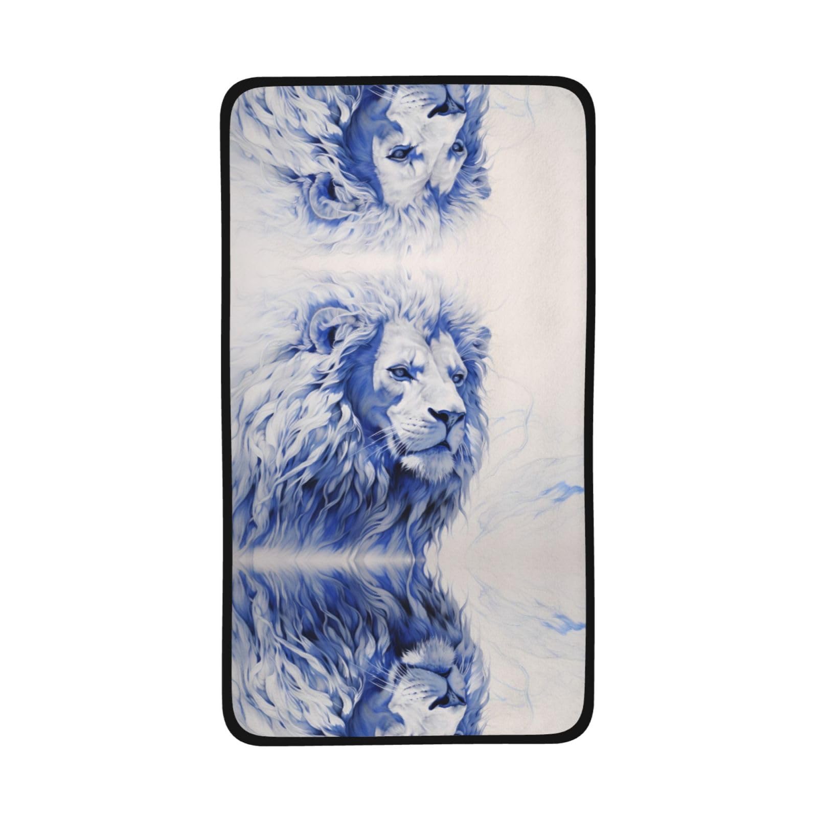 WZYCWB Gloomy Lion Printed Quick-Drying Towel - 16x28 inch Absorbent Sports Towel, Suitable for Travel, Gym, Outdoor Camping, etc.