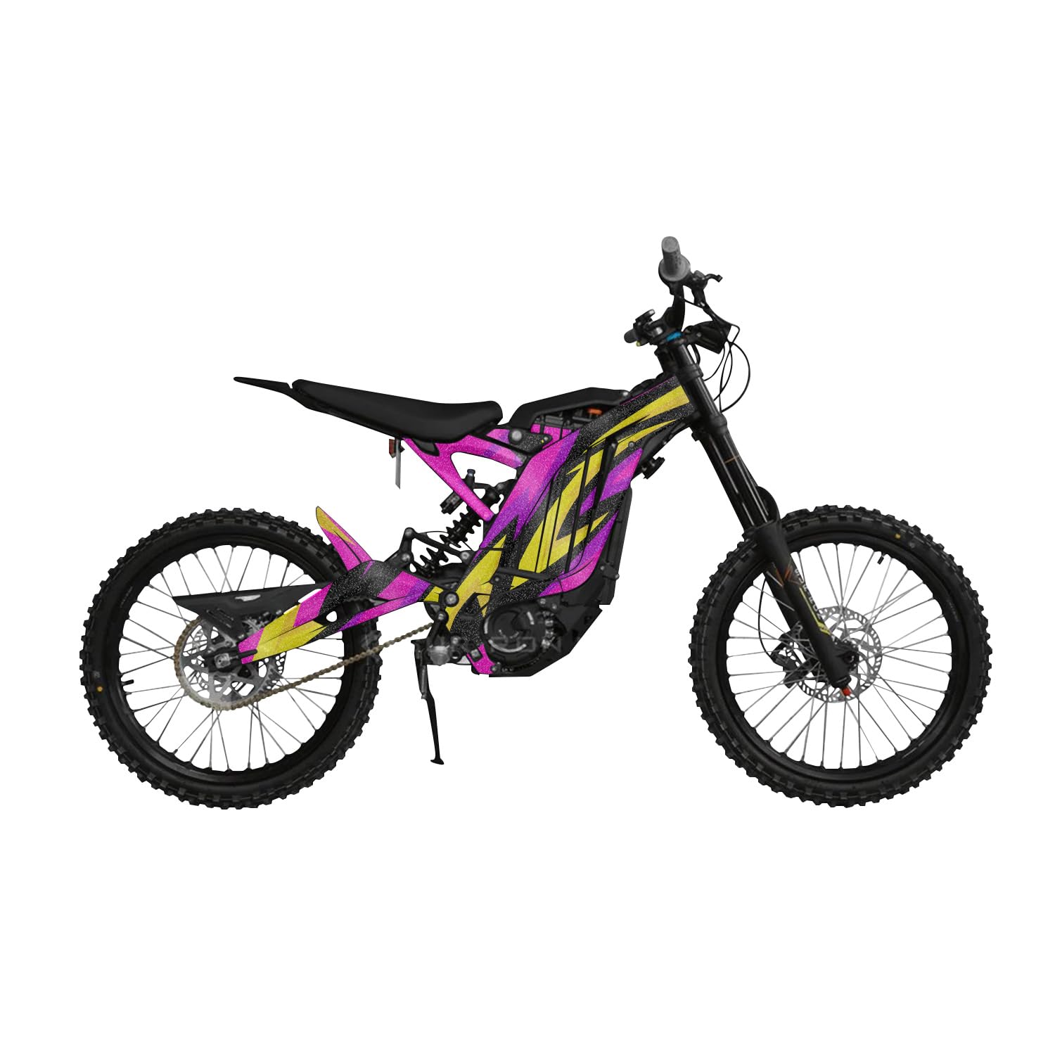 Glossy Glitter Surron Light Bee Graphics Kit Wrap - Tribal Magenta - Sur-Ron Skin - Premium 3M Vinyl Protective Wrap Decal Cover - Easy to Apply | Crafted in The USA by MightySkins