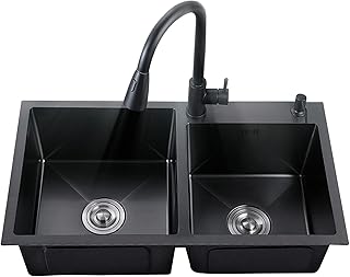Amazon.com: Double Bowl Kitchen Sinks - Farmhouse Apron Front 