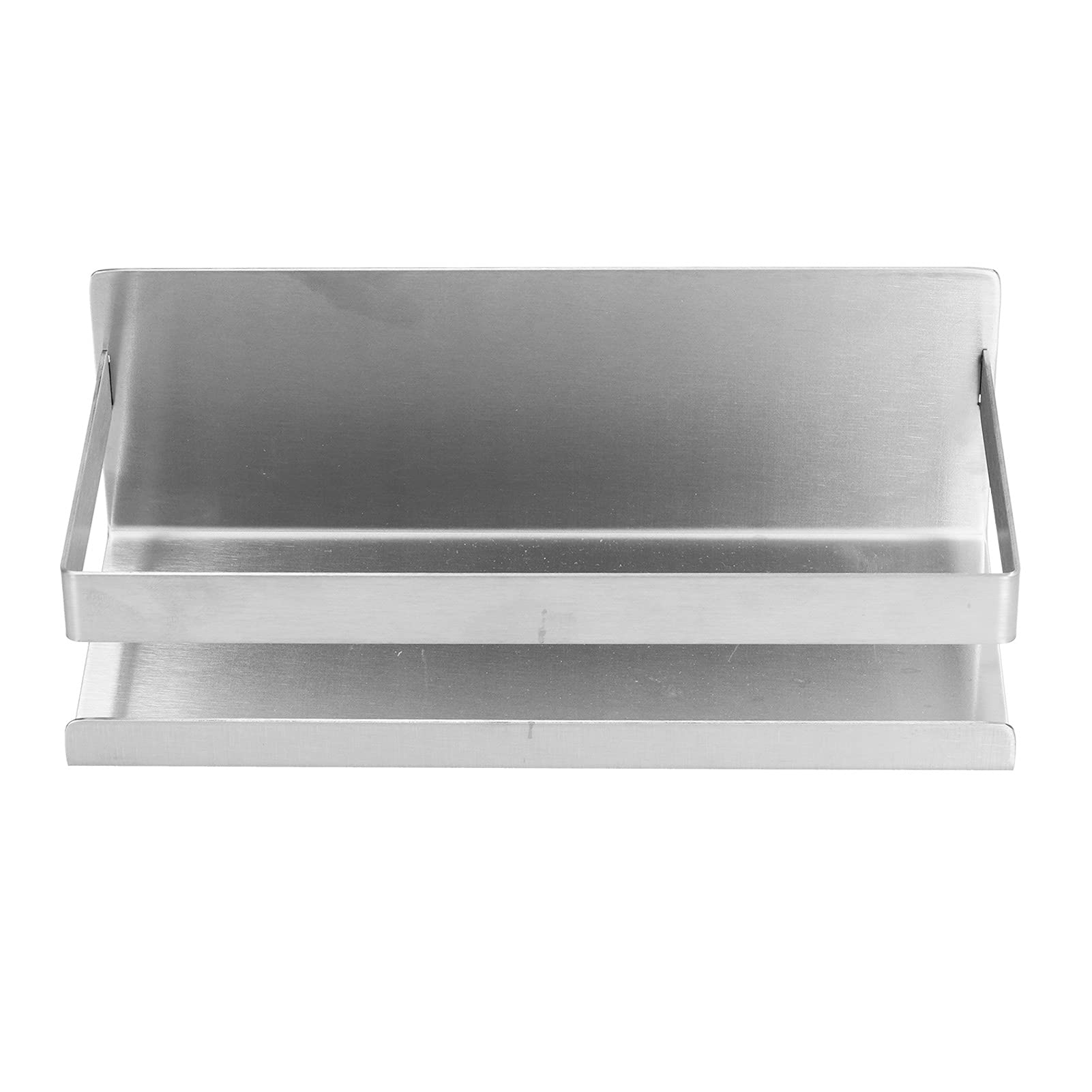 Étagère de douche en acier inoxydable avec finition brossée élégante pour rangement argent épuré