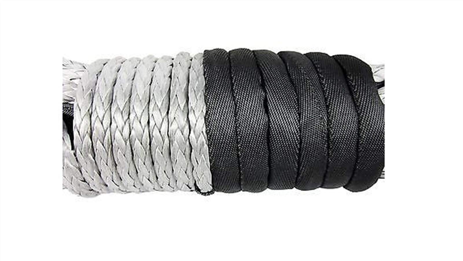 10mm X 28M Winch Winch Fiber 4x4 4WD ATV UTV Off-Road(Nero)