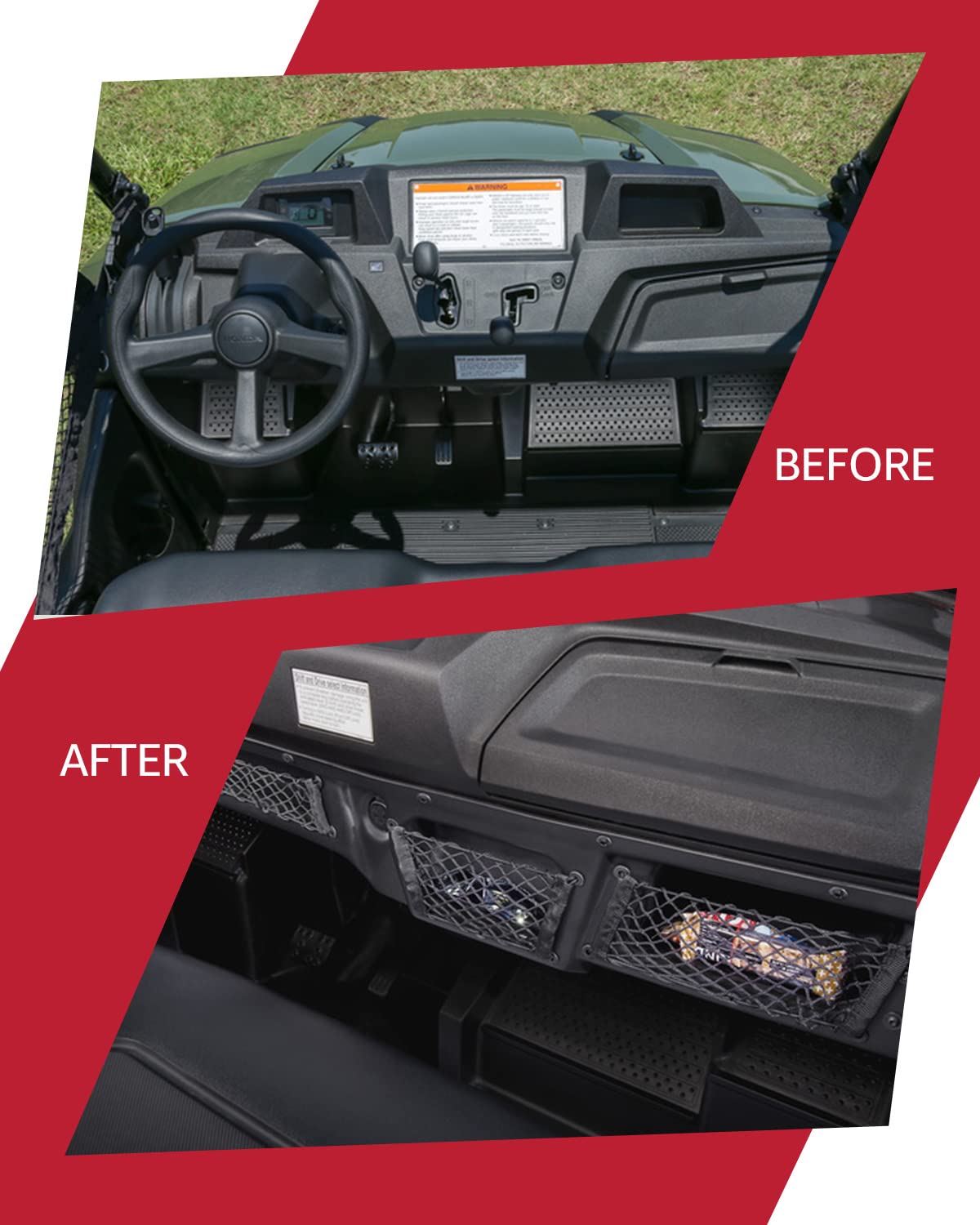 Amazon.com: A & UTV PRO Under Dash Storage Pocket Box, Compatible