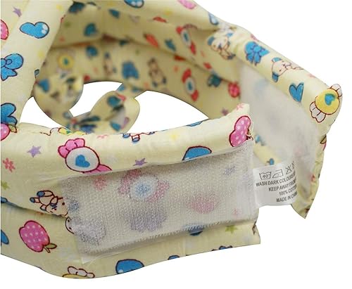 Miniatura 4 de Casco de seguridad para bebé+2 pares de rodilleras para gatear, suave y cómodo, ajustable, para la cabeza del bebé, rodilleras antideslizantes para