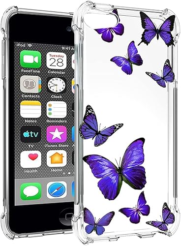 Miniatura 3 de Funda para iPod Touch 7  iPod Touch 6  iPod Touch 5 para niñas y mujeres, delgada, a prueba de golpes, transparente, suave, flexible, TPU, funda