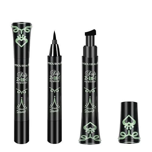 Miniatura 8 de Herramienta de maquillaje de precisión, lápiz delineador de ojos de larga duración 20G, sello de plantilla de cejas de doble color, lápiz de ojos de