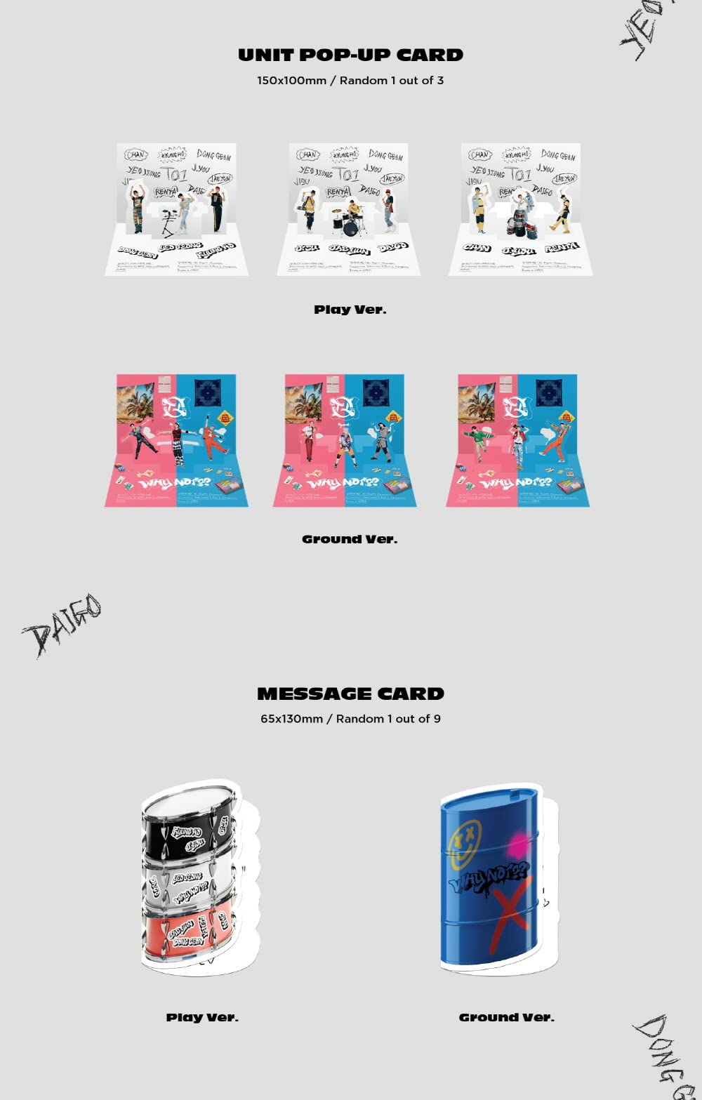 TO1 - DLACZEGO NIE?? 3. mini album + składany plakat (PLAY+GROUND VERSET)