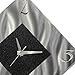 Statements2000 Black Metal Decorative Wall Clock, Abstract Modern Clock for Living Room or Kitchen, Jon Allen Metal Art, Prediction Clock