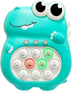 POP Toy Fast Push Game, Fidget Toys for Kids 8-12, Light up Quick Push Bubble Game, Toys for Ages 3 4 5-7 8 9 Year Old Girls and Boys, Birthday for Teen/Adult/Child (Dino Green)