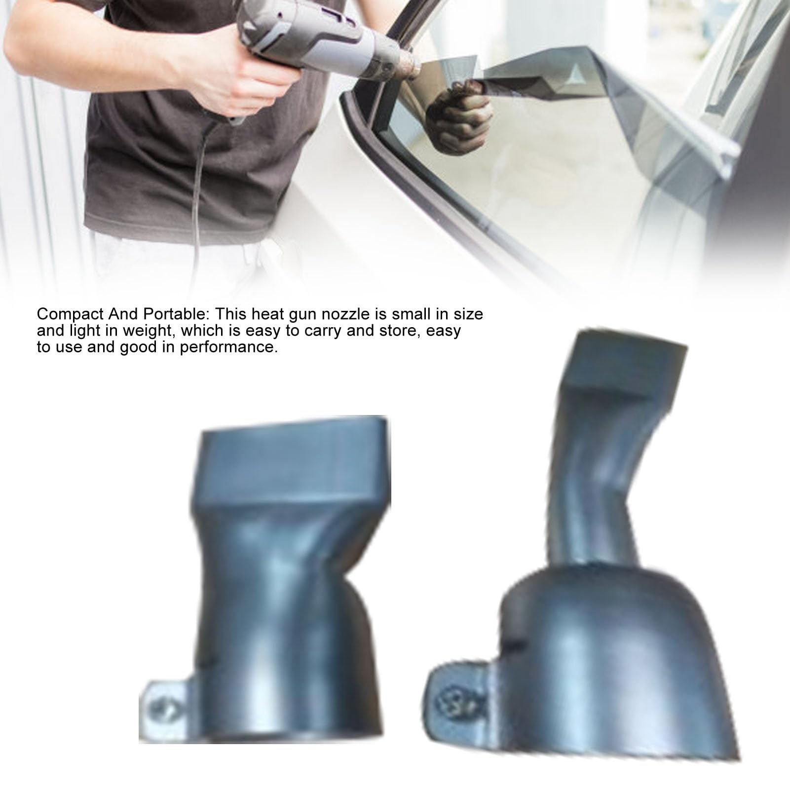 Stainless Steel Hot Air Nozzle Set, 2 Sizes 20mm&40mm - Compact and Portable, High Performance, Wide Application - Ideal for Welding PP, PVC & Plastic Sheets