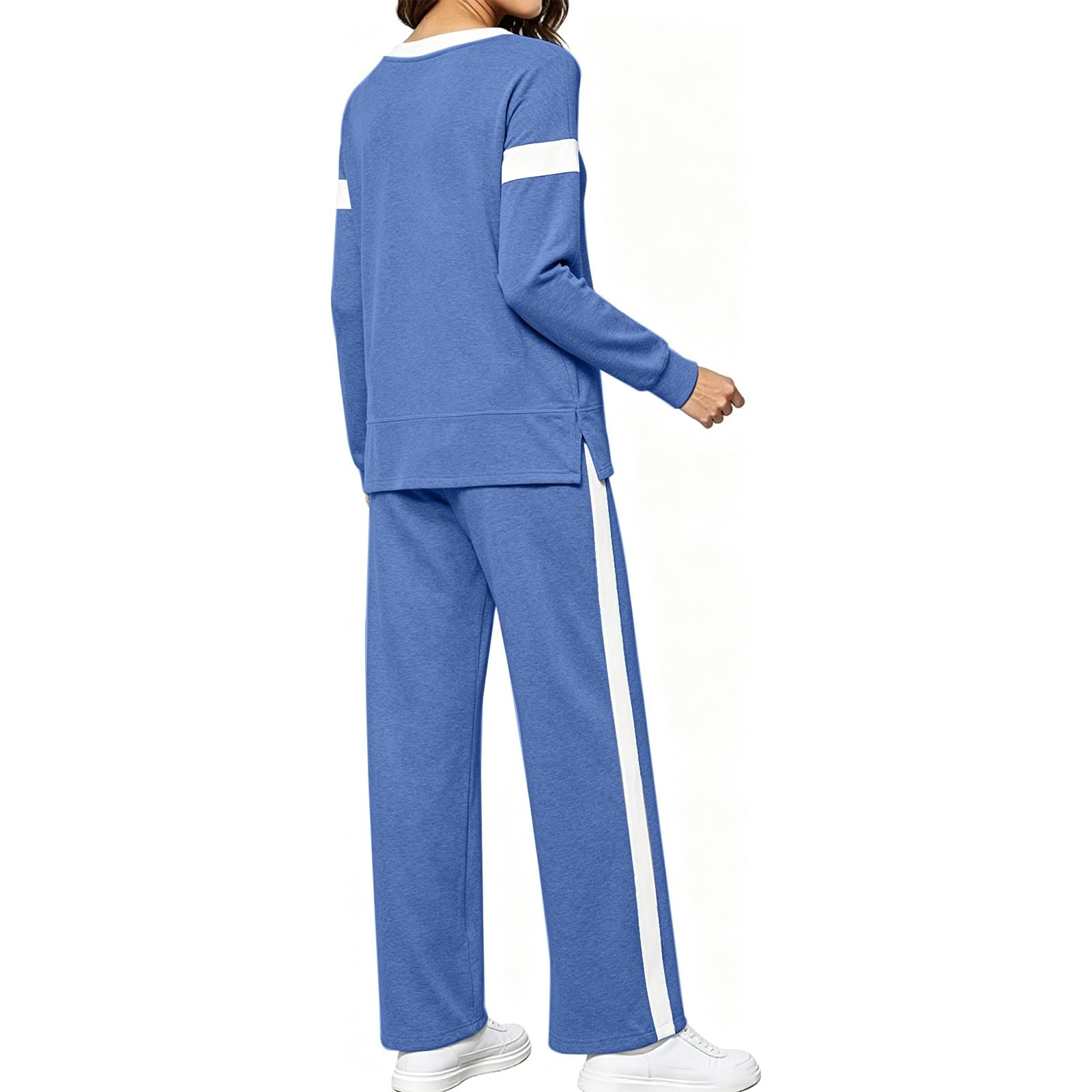 Tuta Maglia Donna Completa Sportiva Set In Maglia Invernale