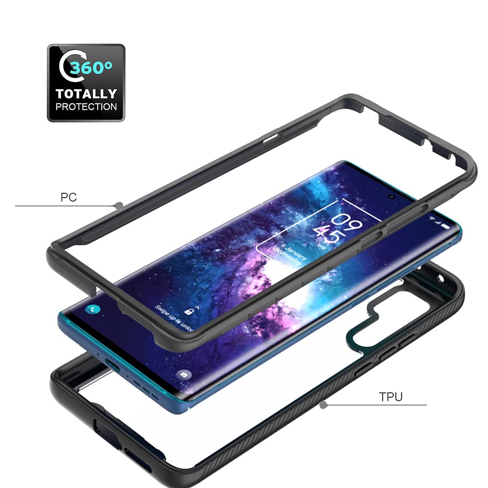 QiongniAN Cover per TCL 20 PRO 5G Custodia,Anti-Caduta e Antiurto Custodia per TCL 20 PRO 5G Custodia Black