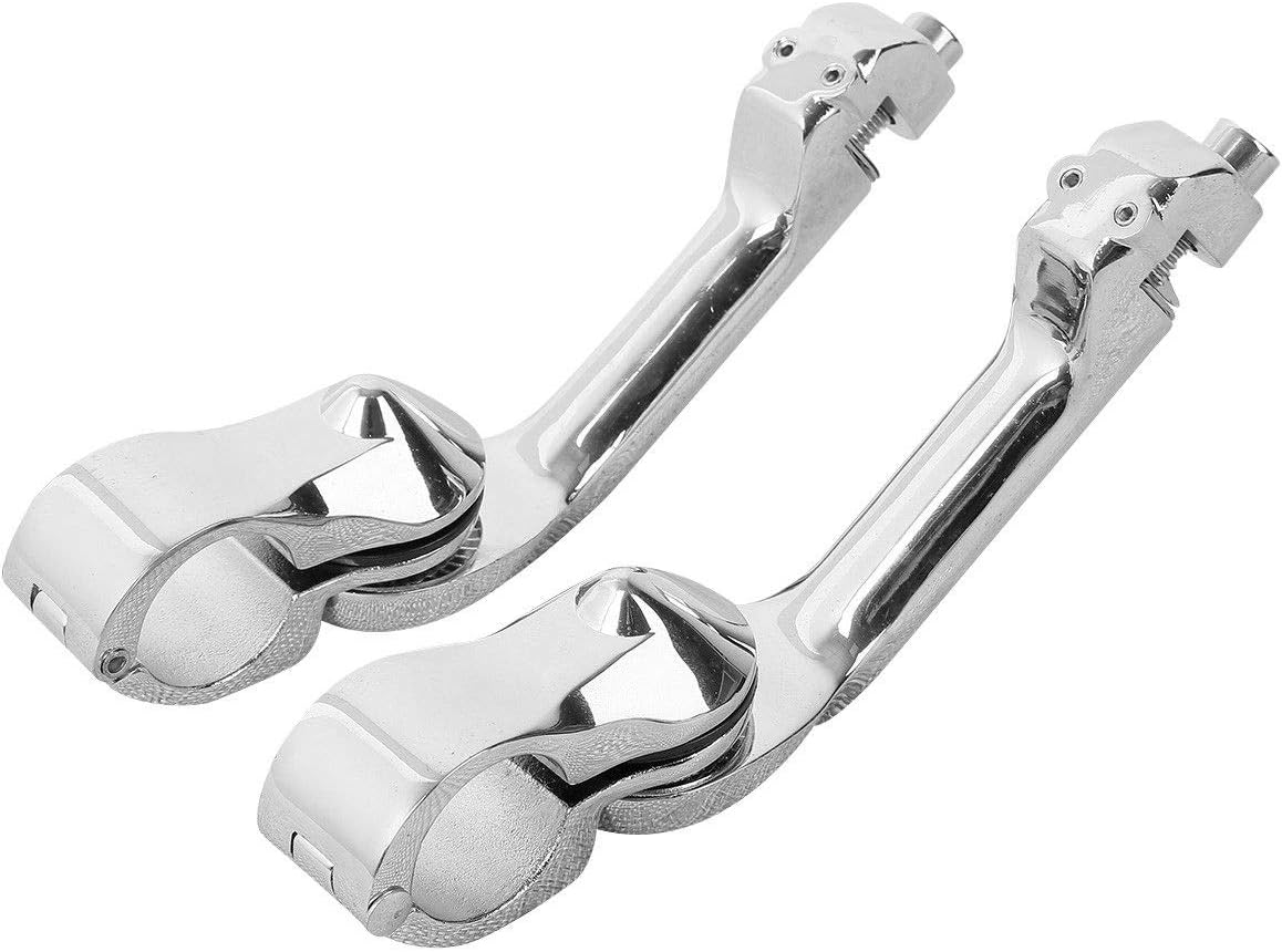 HUILI-JPHOME 1 1/4" 32mm 汎用 エンジンガード ハイウェイ ペグ ロング マウント フットペグ フットレスト