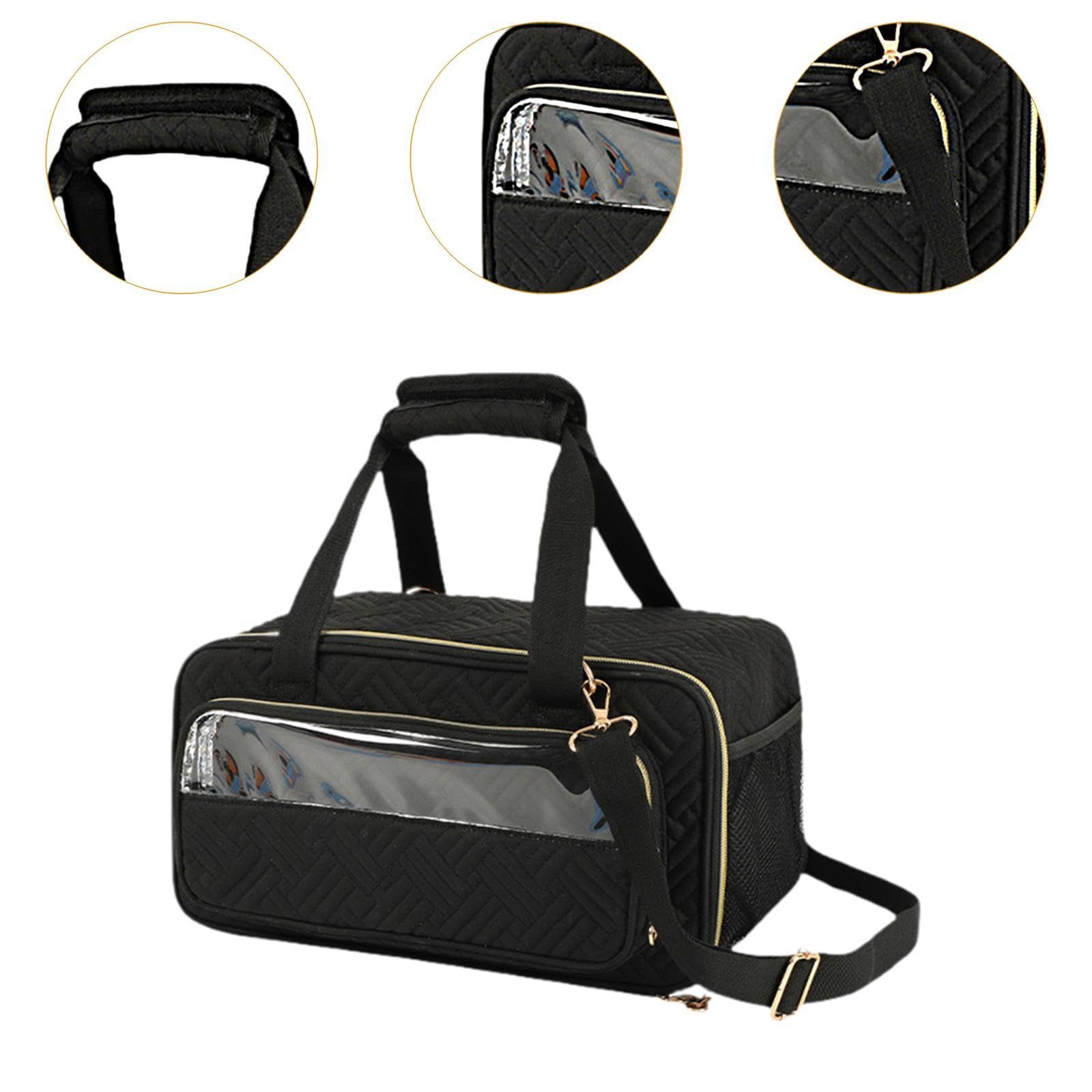 Organizador de Materiales Artísticos, Estuche para Guardar Marcadores Y Pinturas, Negro, Individual