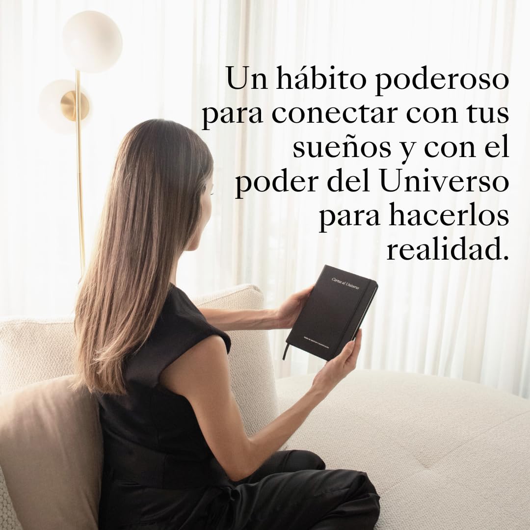 Letters to the Universe™ - Diario diario de gratitud de 115 páginas para mujeres y hombres, diario de gratitud y manifestación, diario guiado simple para el bienestar, regalo espiritual reflexivo,