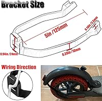 Vista 5 de Kucehiup Soporte de guardabarros trasero para scooter, accesorio de repuesto compatible con Xi-ao-m-i M-365/Pro 1S