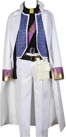 Anime Costume Mens Suit Cosplay Outfit White Hat Cloak Uniform Whole Set