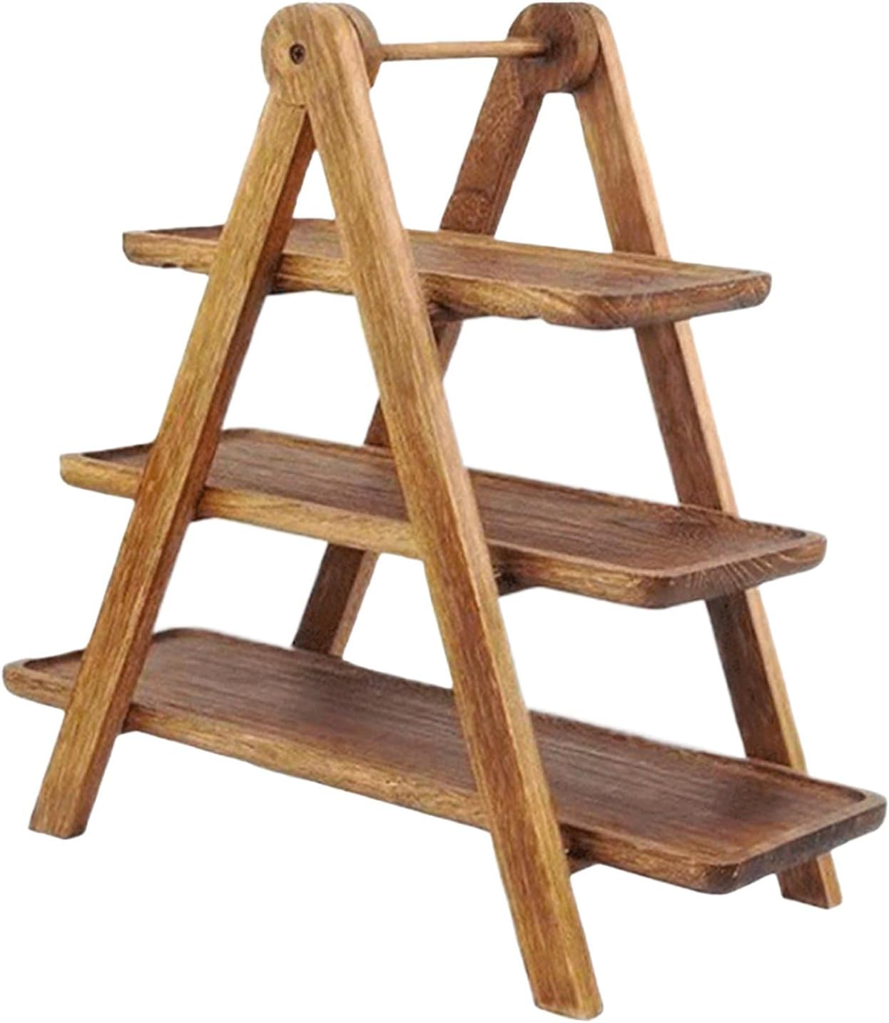 Tiered Serving Tray,Rectangle Detachable Plate | Wooden Serving Trays | for Party Fruit Dessert Table Cake Snack Pastry Wedding Bar Holiday