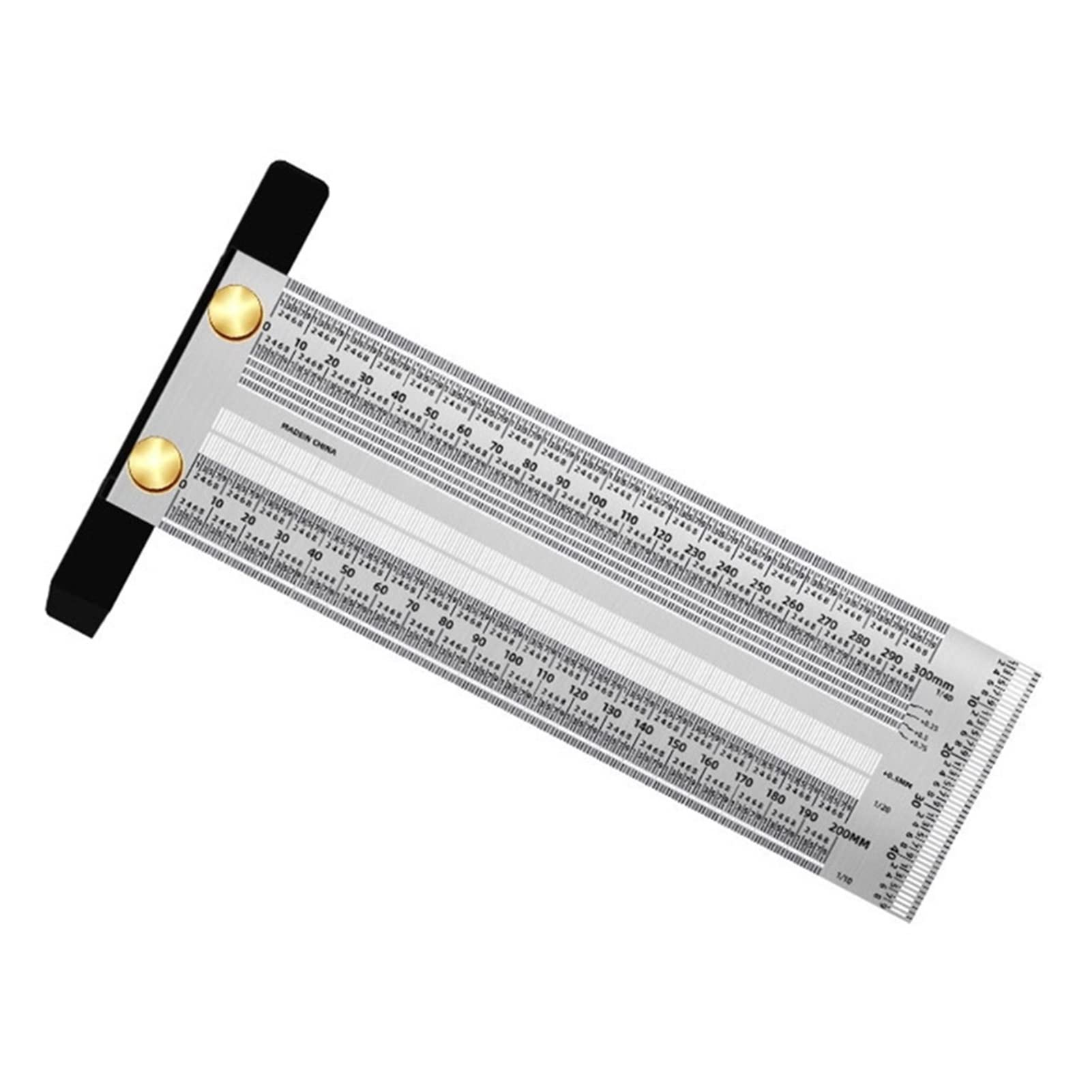 Set di strumenti for disegni architettonici durevoli in acciaio inossidabile ad alta precisione for ufficio e architetto,Righelli(300mm)