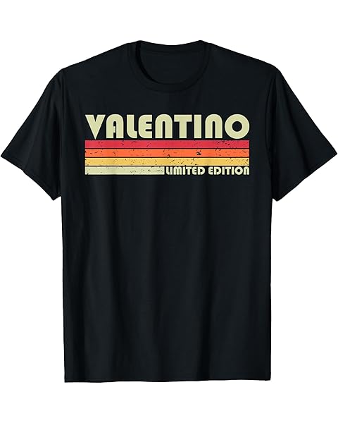 VALENTINO Name Personalized Funny Retro Vintage Birthday T-Shirt