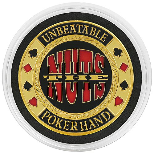The NUTS - Unbeatable Poker Hand Card Guard / Card Protector in Acrylic Protective Case.
