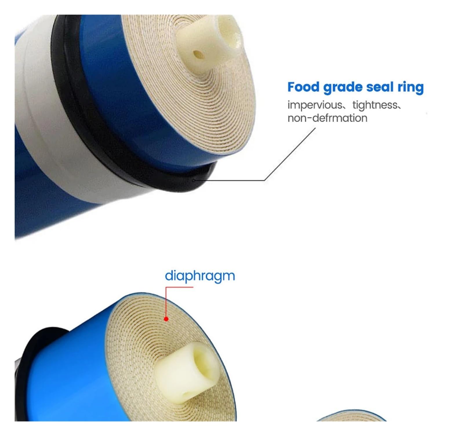 Cartucho de filtro de agua de membrana de ósmosis inversa de 400 gpd 3013-400, piezas de ósmosis inversa for purificador de agua, sistema de filtro de agua de ósmosis inversa Debajo del fregadero