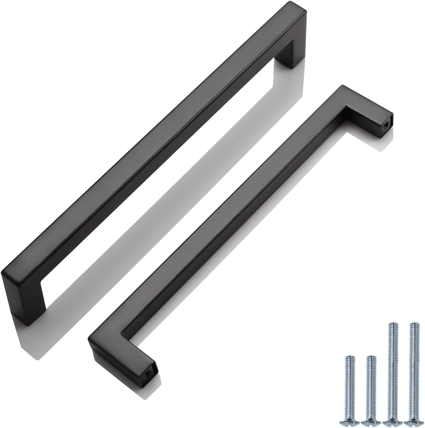 PinLin 25 Pack Handles Hole Center 192mm Flat Black Kitchen