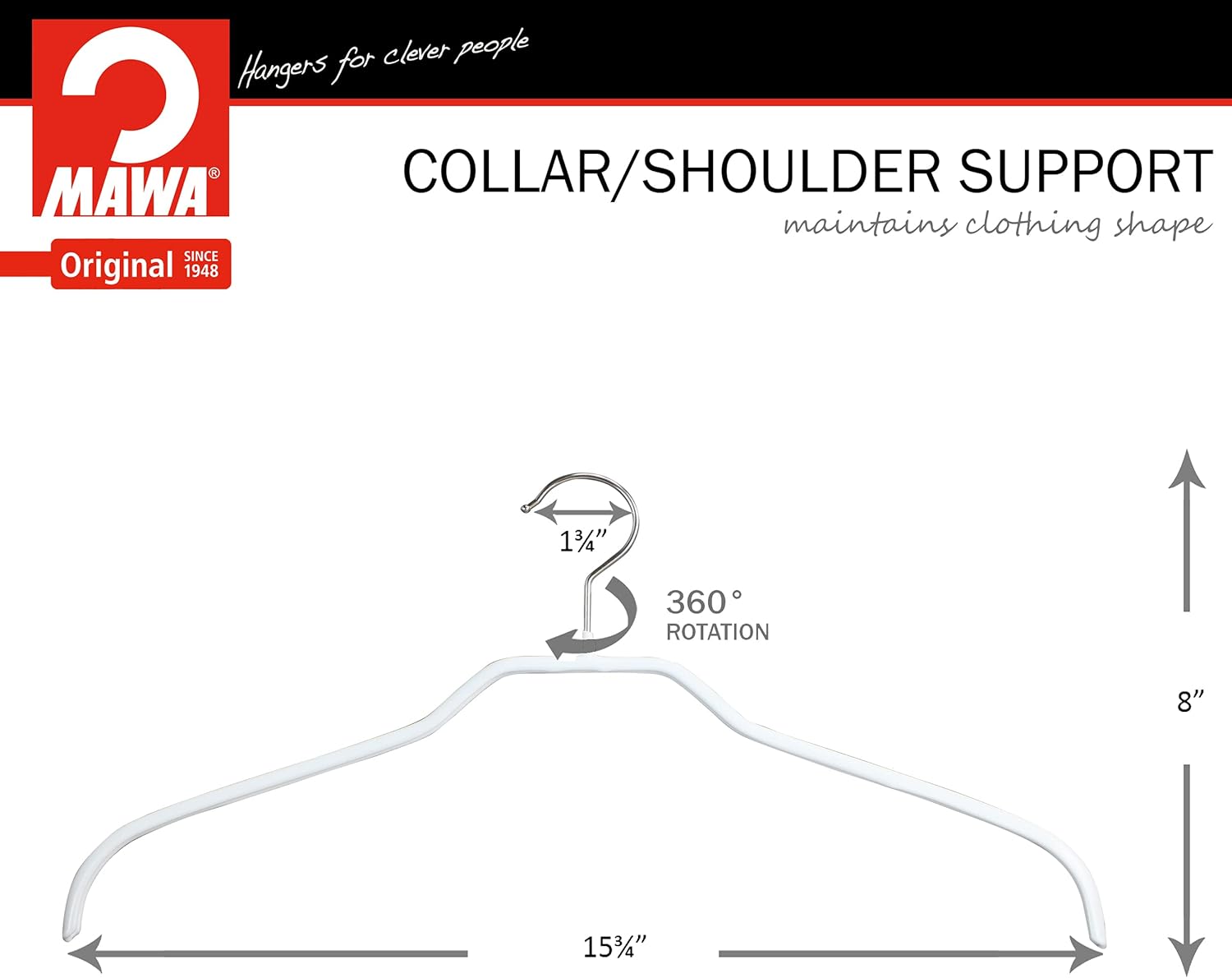 🛒 Crаzу Dеаlѕ Mawa by Reston Lloyd Silhouette Series Non-Slip Space Saving Clothes Hanger for Shirts and Dresses, Style 41/F, Set of 12, White Nеw Dеаl Mawa by Reston Lloyd Silhouette Series Non-Slip Space Saving Clothes Hanger for Shirts and Dresses, Style 41/F, Set of 12, White