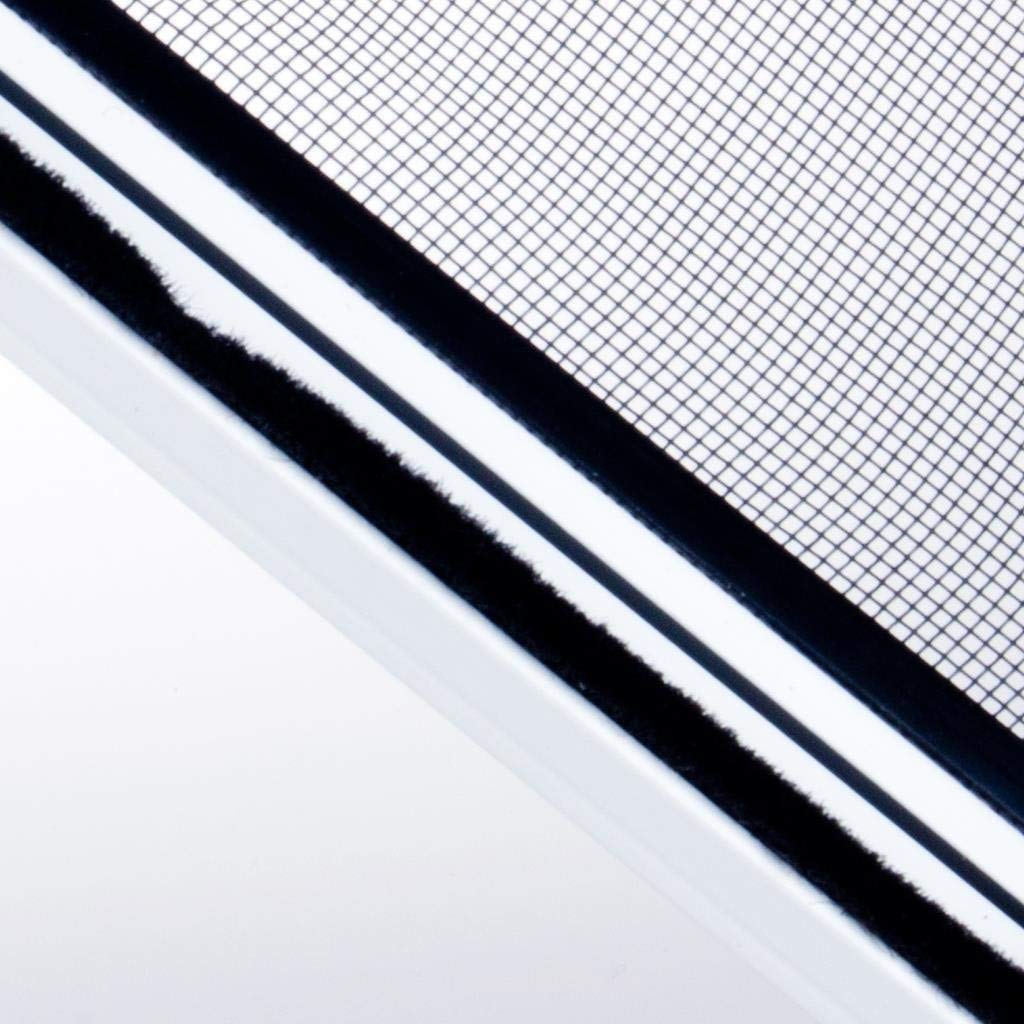 Profi Slim POLLENSCHUTZ Alu Bausatz für Fenster - Fliegengitter Insektenschutz (130 cm x 150 cm, Weiß)