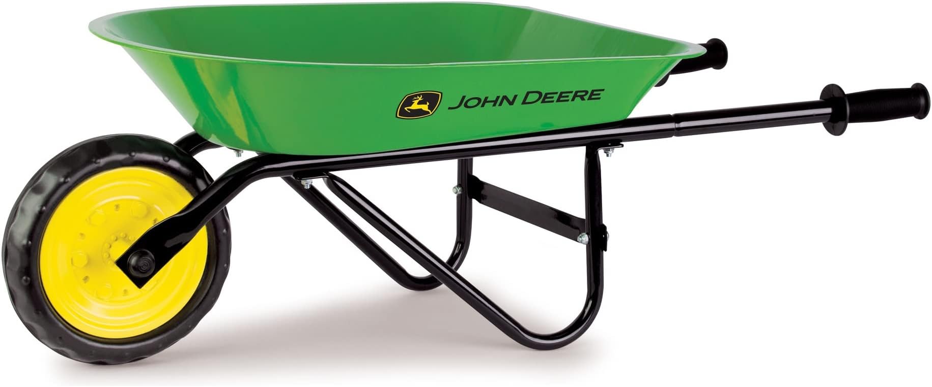 TOMY John Deere Kids Wheelbarrow - 34 Inch - Kids Gardening Tools - John Deere Toys - Ages 2 Years and Up