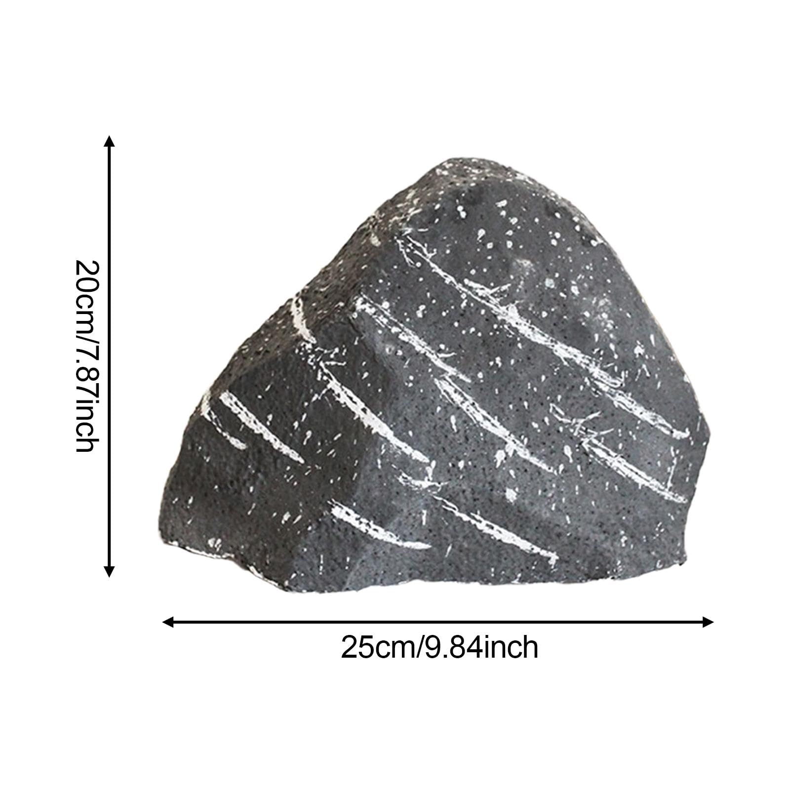 Rocher Artificiel Décoratif, Mousse Simulée pour Aquarium, Jardin, Rocaille et Décoration de Scène, Convient Aux Parcs, Piscines et Espaces D, 25cmx20cm