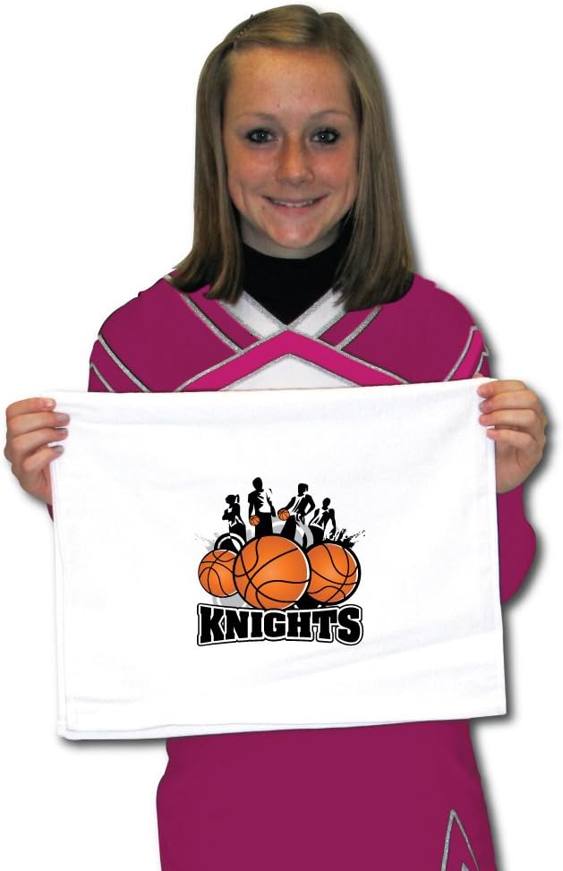 VictoryStore Towels - Knights Mascot Basketball Team Towels, Set of 15