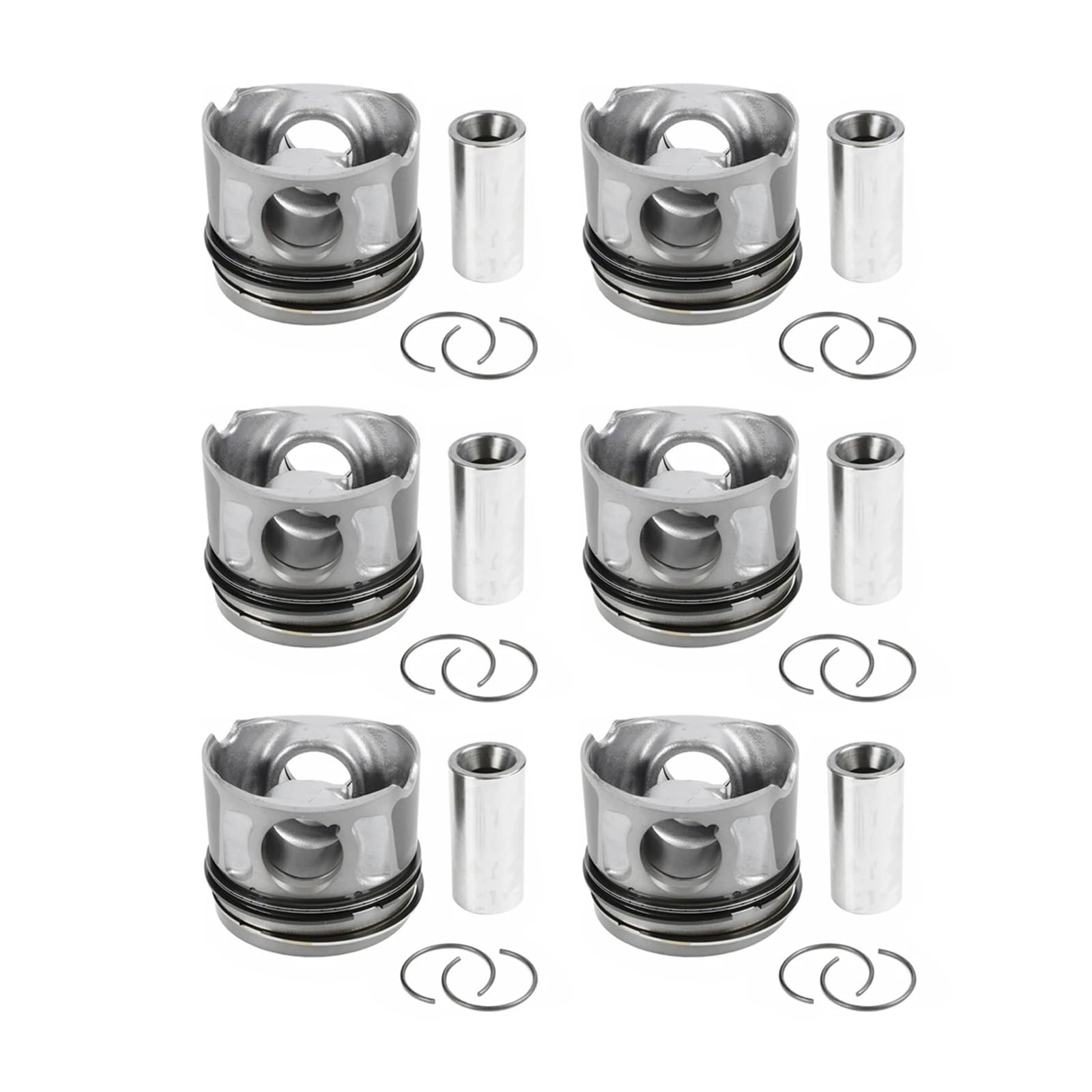 Set di pistoni e fasce elastiche motore compatibili con Land Rover RANGE ROVER DISCOVERY Jaguar 3.0T Diesel 306DT TDV6 Ricambi auto 2009-2017