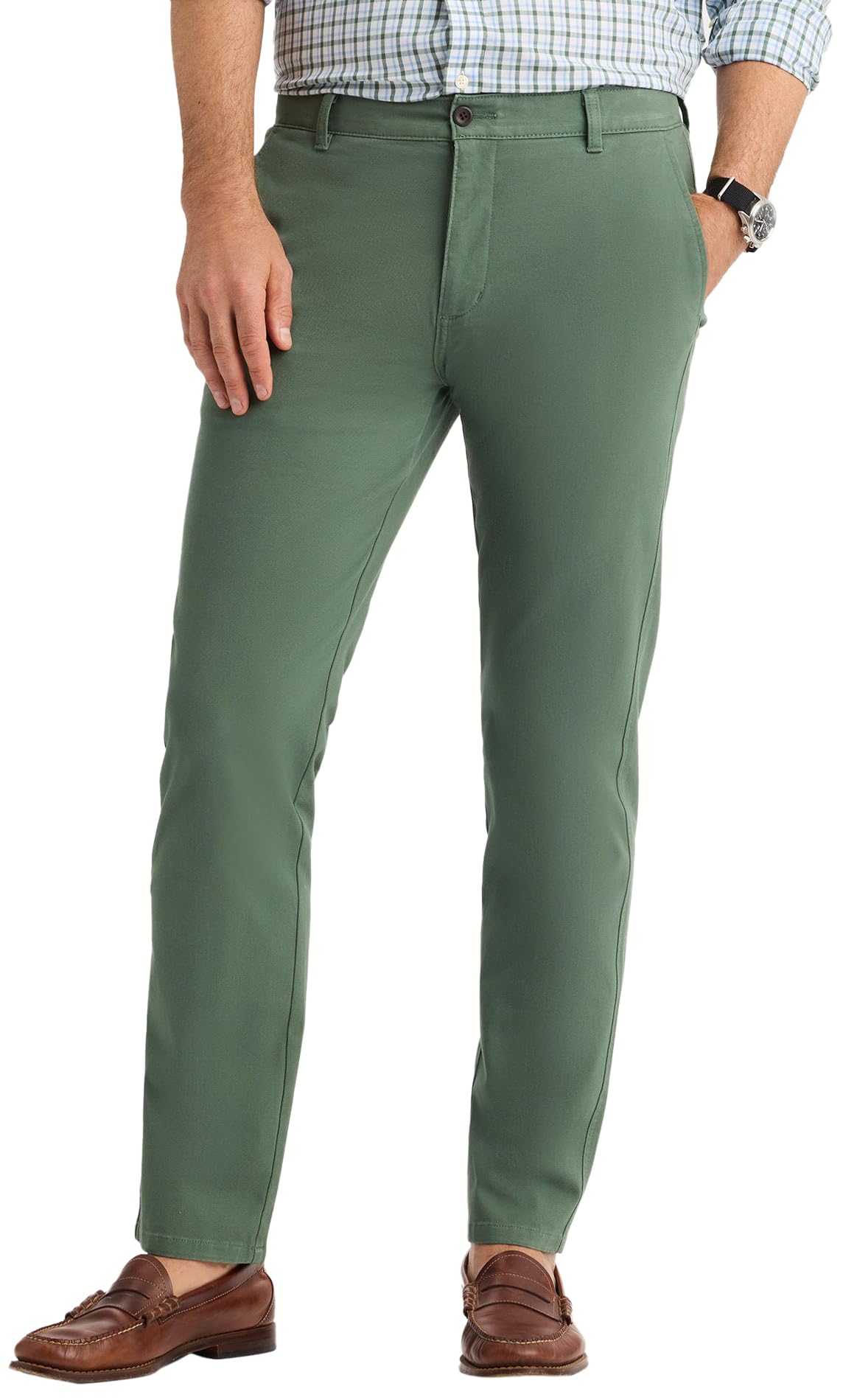 Dockers Men's Ultimate 360 Chino Slim Duck Green, 34 30