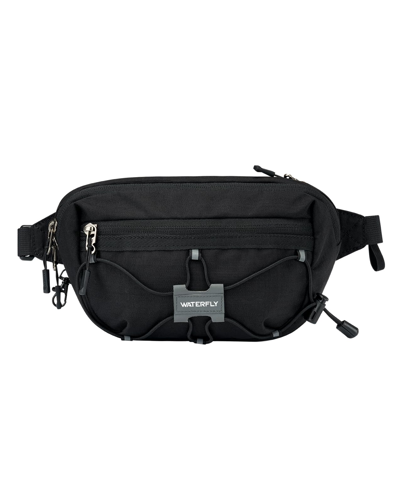 Waterfly Bum Bag Fanny Pack: Waist Packs with Adjustable Belt Crossbody Chest Bag with RFID Blocking Anti-Theft or Women Men Travel Running Walking Hiking Everyday Use, Black — image 1
