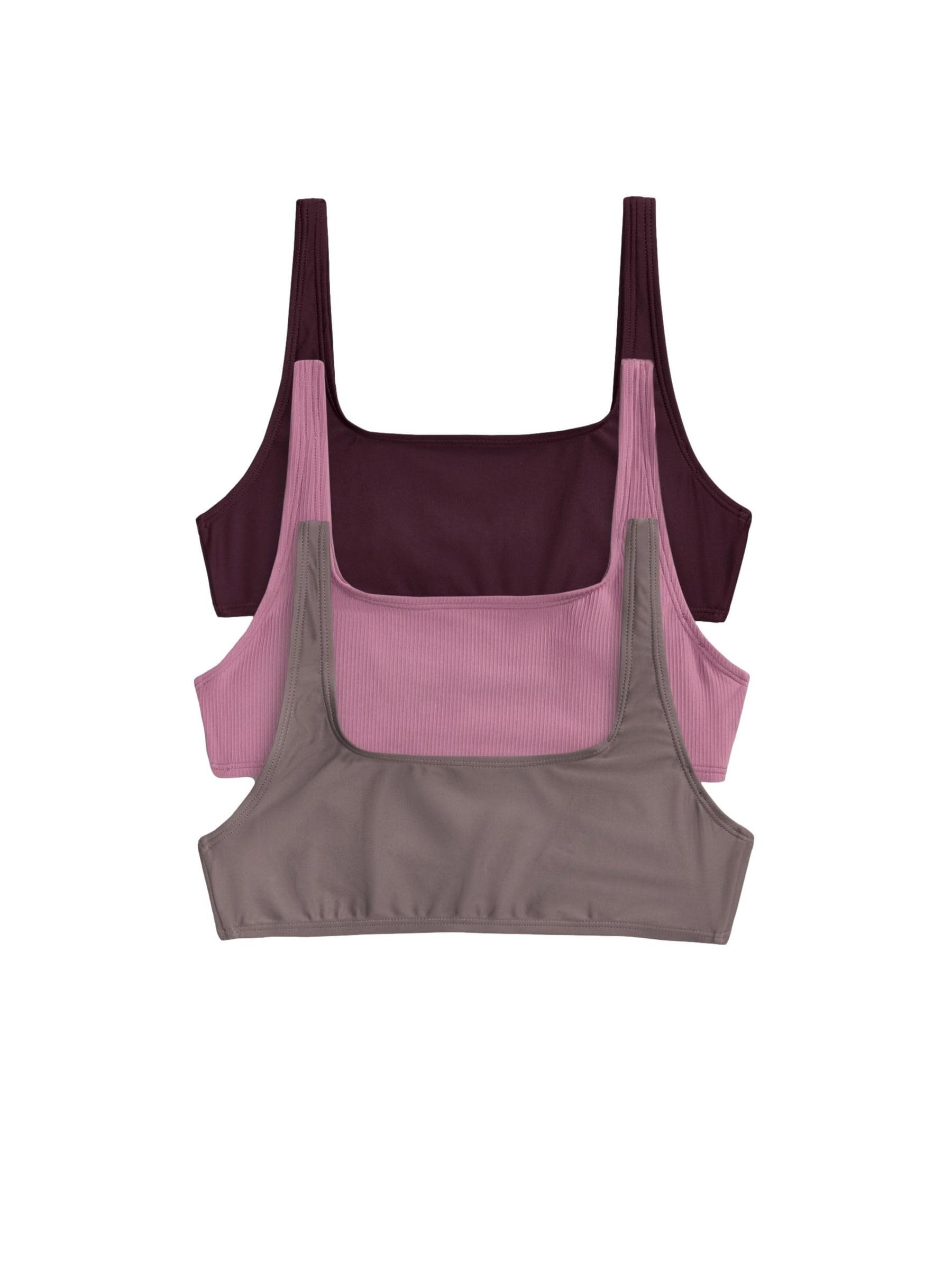 THE SET Donne Confezione da 3 Top Bikini Corti
