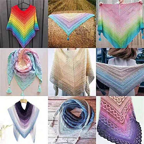 Lana Ombré Blast Yarn hilo para tejer ropa bebé crochet pasteles de 220g 5