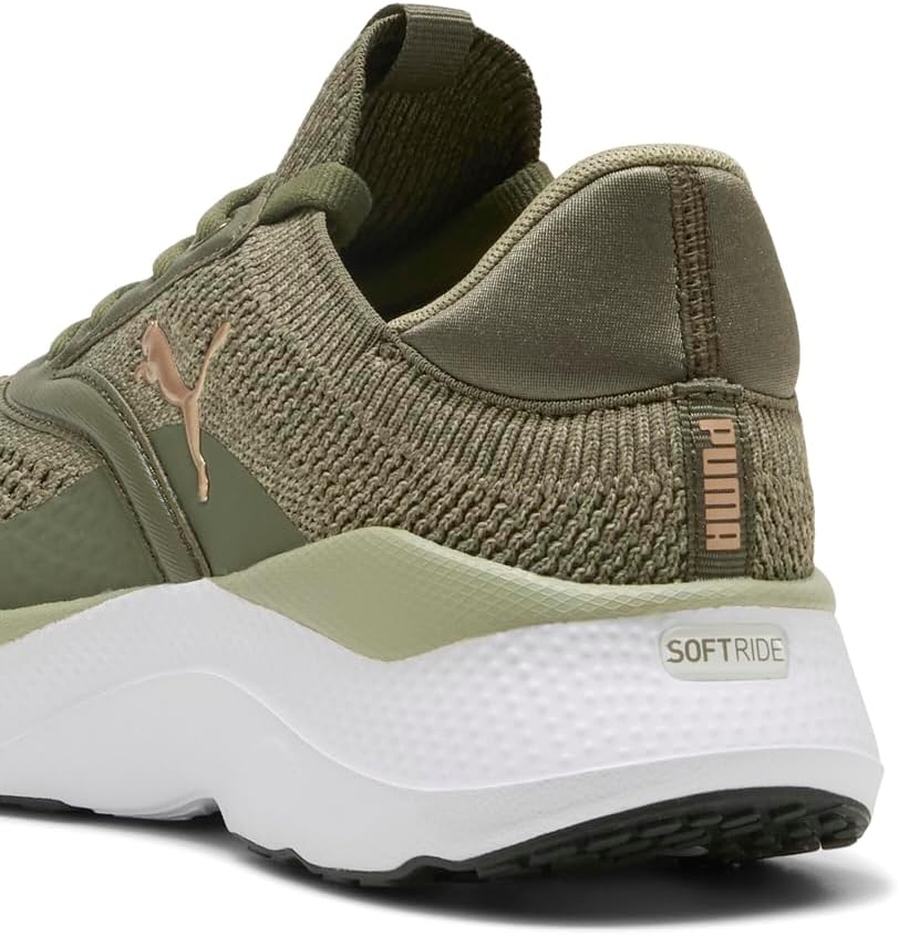 PUMA Womens Softride Mayve Running Sneakers Shoes - Green - Image 7