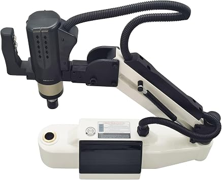 220V 600W M3-M16 Vertical Electric Touch Tapping Machine 1-312rpm Spindle Speed Threading Drilling Machine White