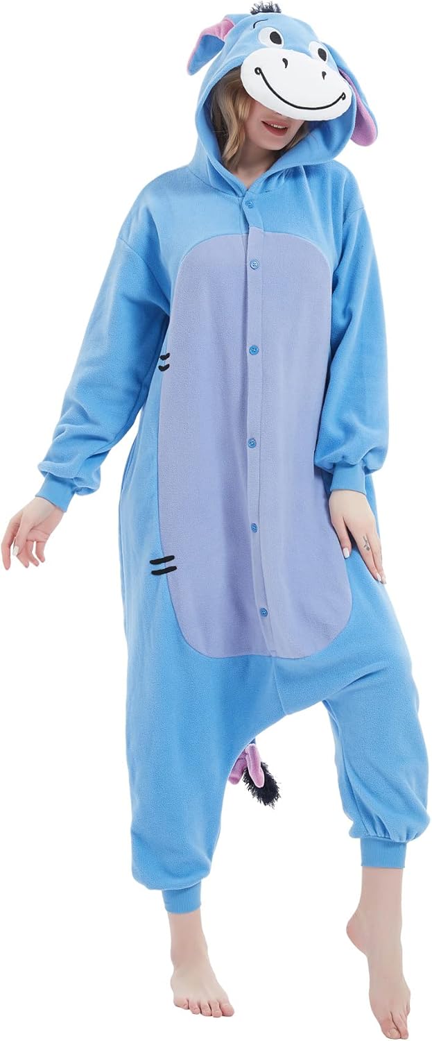Animal Onesie Adult One Piece Cosplay Costume Pajamas for Women Men - Image 2