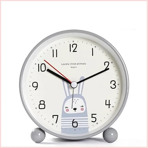 Miniatura 8 de Alarm Clock Bedroom Alarm Clock Bedside Analog Alarm Clock for Bedroom, Battery Operated, Round Clock with Backlight, Simply Design Table Clock