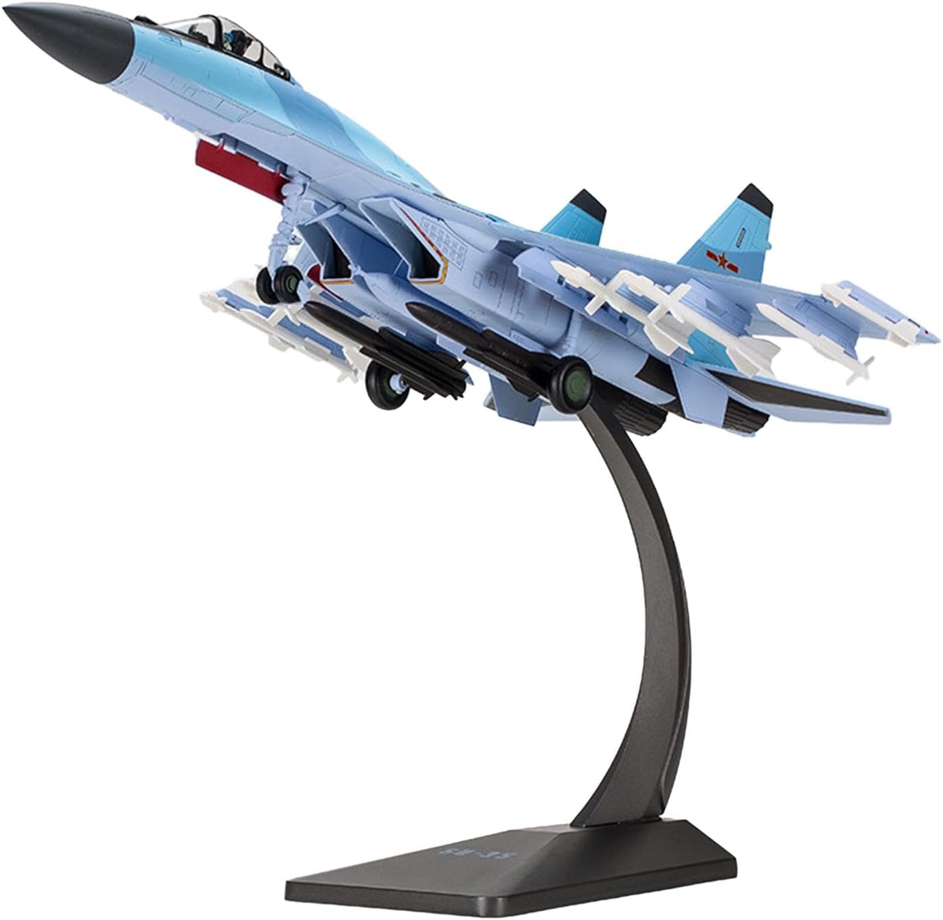 Fighter Jet Toy Colcolo 1/100 SU35 Diecast Plane Model Metal Alloy