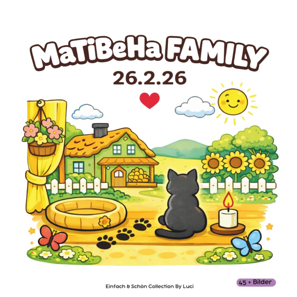 MaTiBeHa Family: Ein Erinnerungs-Malbuch über Zuhause, Liebe und Pfotenabdrücke