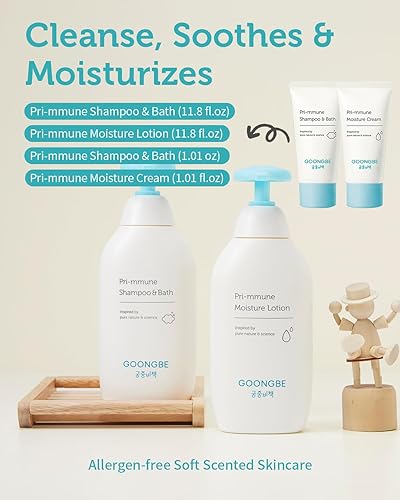 Miniatura 3 de GOONGBE Set de regalo para el cuidado de la piel del bebé - Artículos esenciales para el cuidado de la piel y el baño coreanos para el cuidado de la