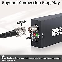 Vista 3 de Superbat Cable BNC macho BNC de 6 pies a macho BNC de 50 ohmios, cable coaxial RG8X de baja pérdida con conectores BNC para escáner, sintonizador