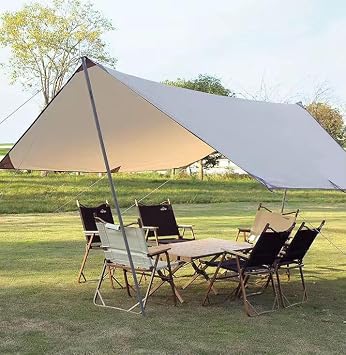 Suya Dayanıklı Güneşlik Tente 500x300 cm Plaj Kamp Bahçe Çadırı Gölgelik Oxford Kumaş