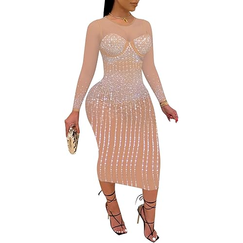 PORRCEY Women's Nightclub Dress Party Dresses for Women