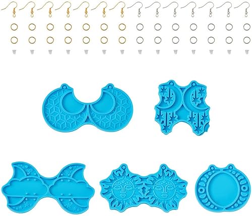 Vista 47 de Cheriswelry 6 moldes de silicona para mujeres embarazadas, moldes de resina con forma de corazón de 2.756-3.150 in para bricolaje, colgante